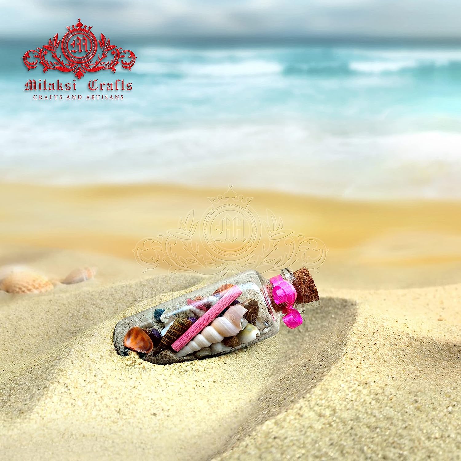 Sea Themed Message Bottle Pair