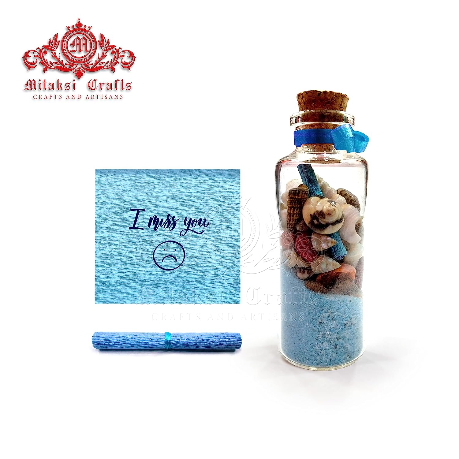 Sea Themed Message Bottle Pair