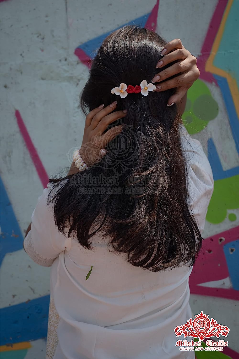 Seashell - Small White Sippi Hair Clip Pack of 3