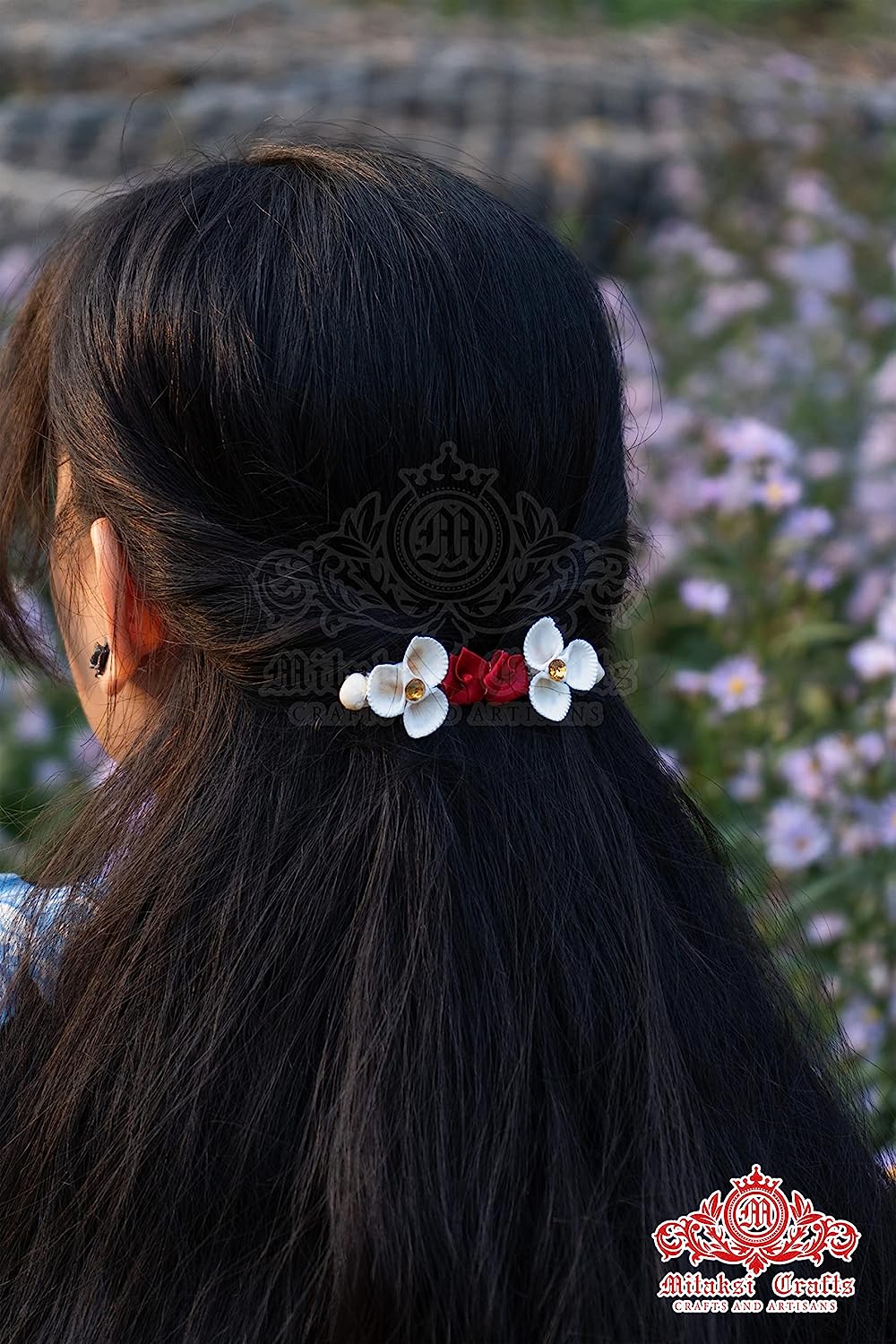 Seashell - Small White Sippi Hair Clip Pack of 3