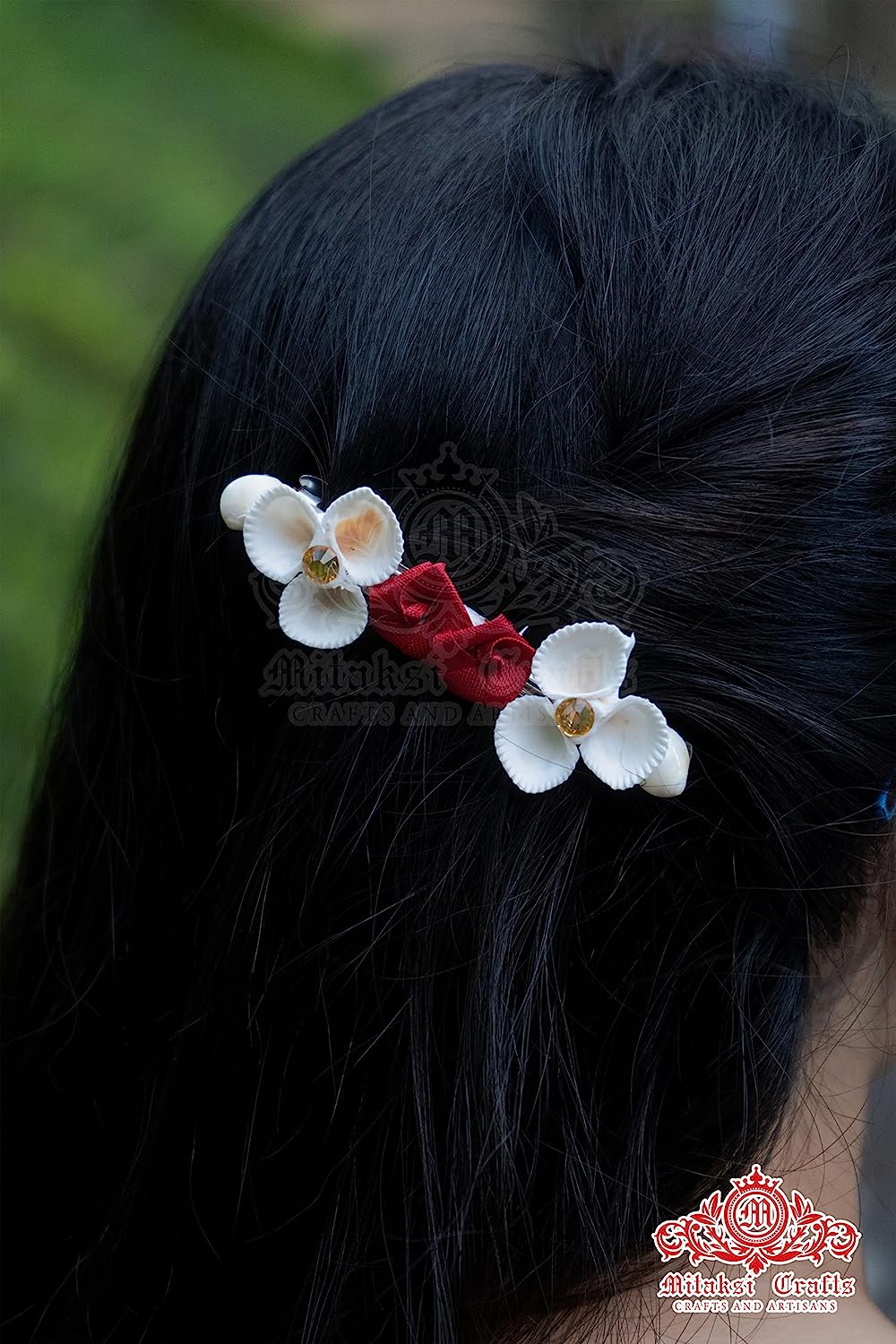 Seashell - Small White Sippi Hair Clip Pack of 3