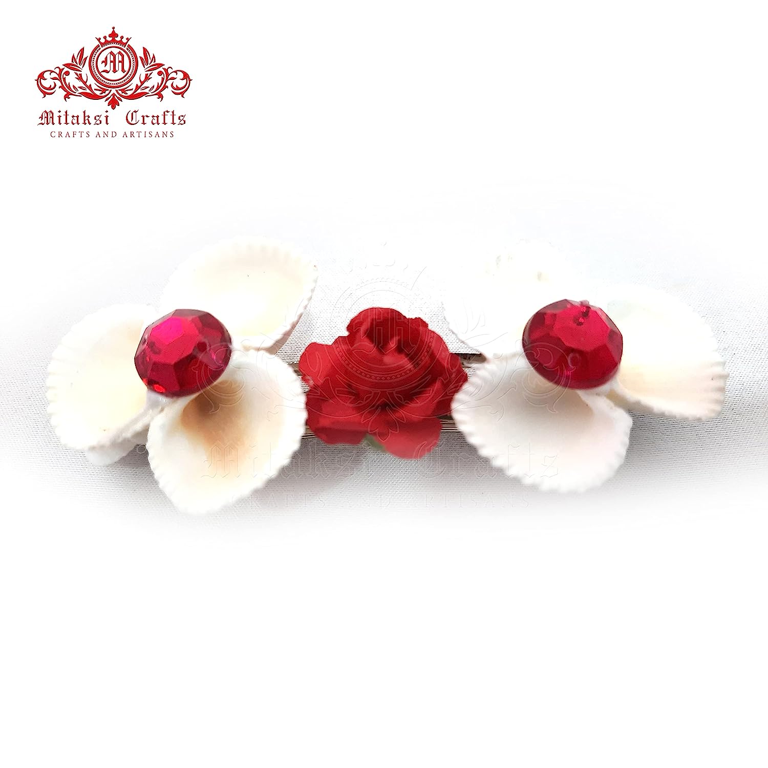 Seashell - Small White Sippi Hair Clip Pack of 3