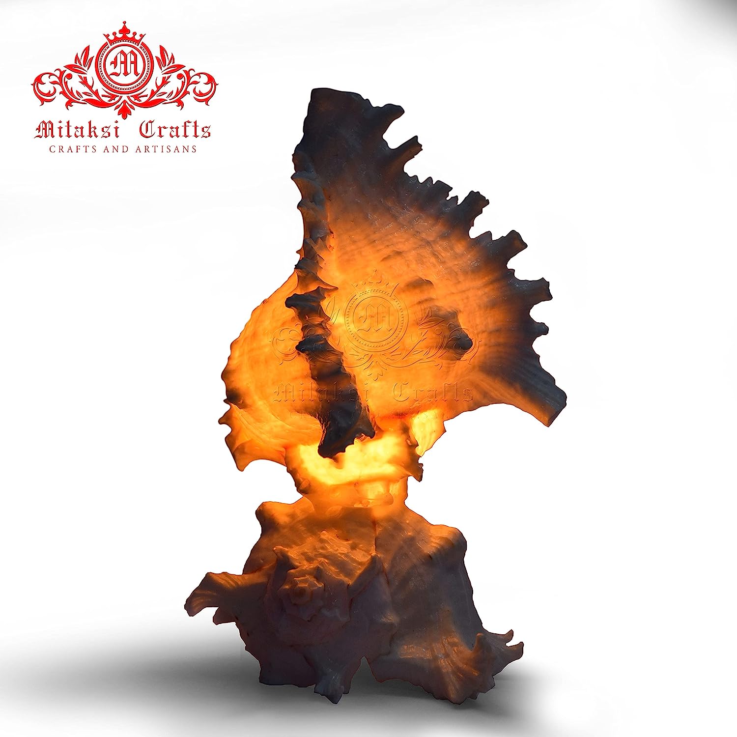 Seashell Chandramukhi Shank Lamp