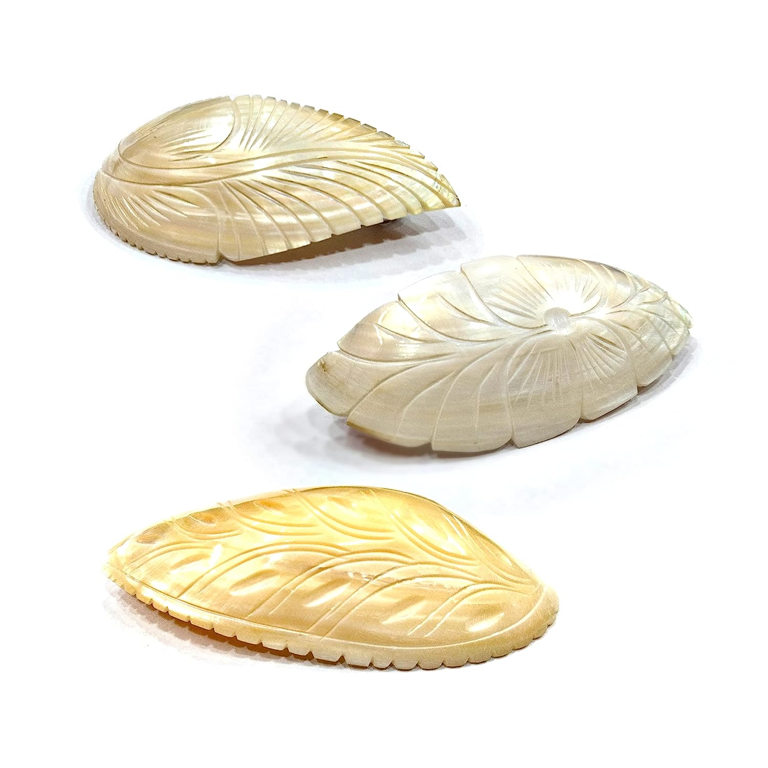 Seashell MOP Hair Clip White