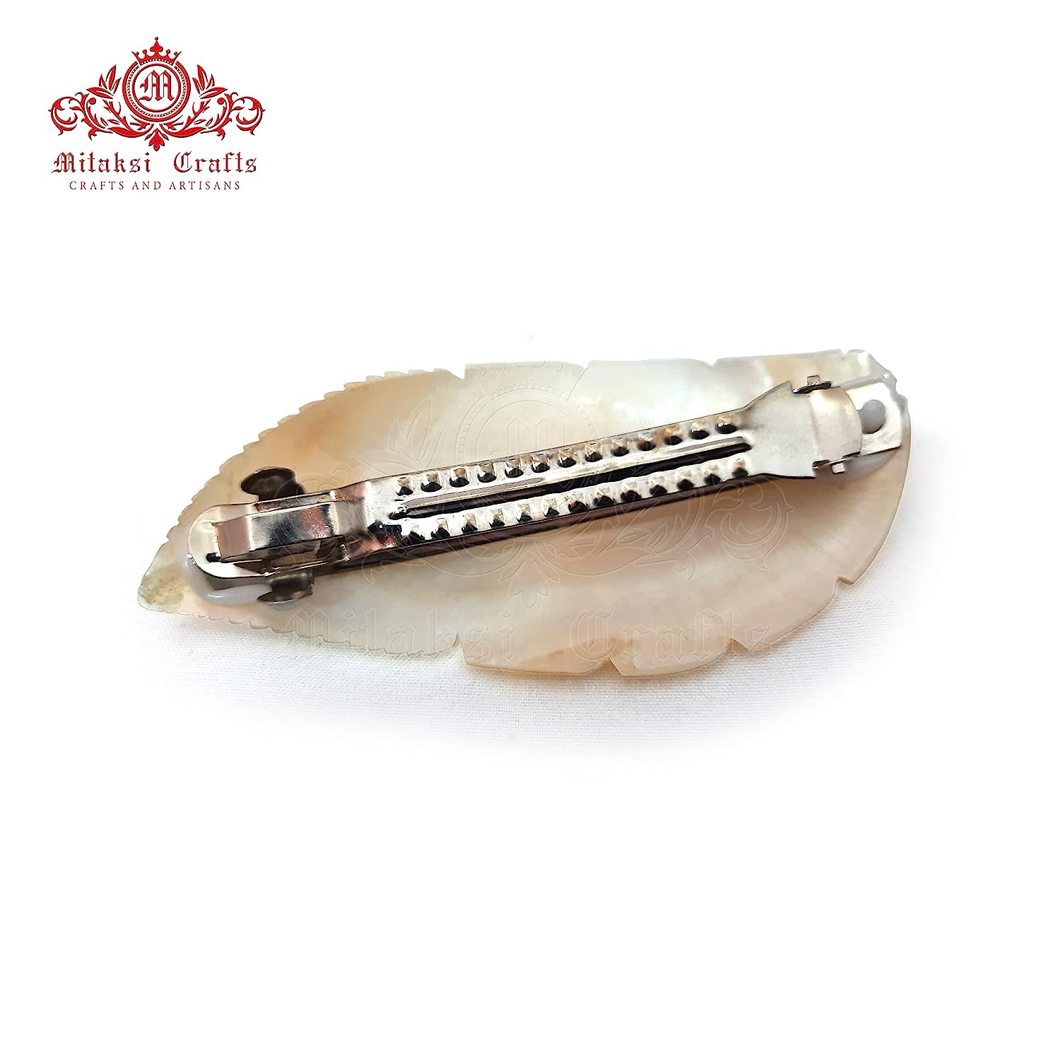 Seashell MOP Hair Clip White