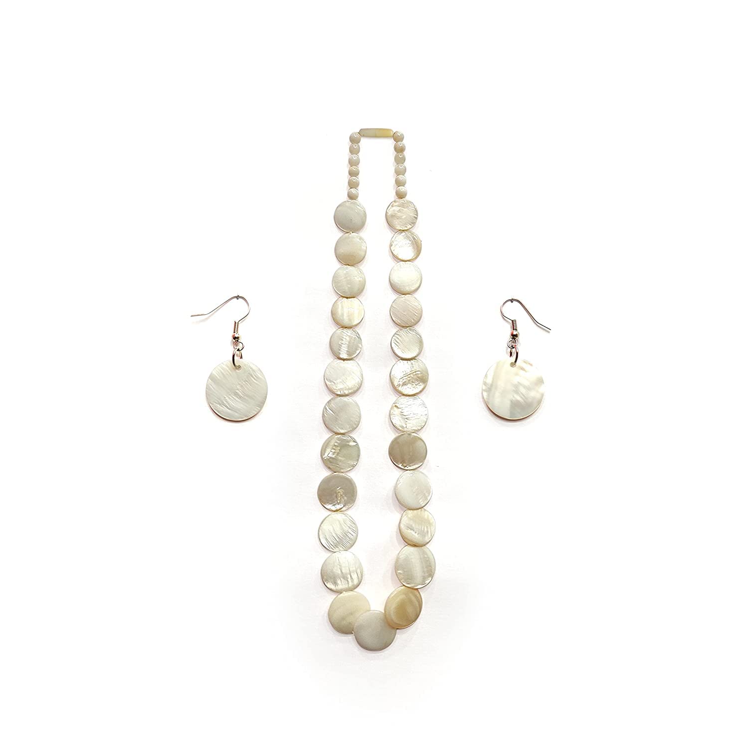 Seashell Mother of Pearls Neclace with Earring
