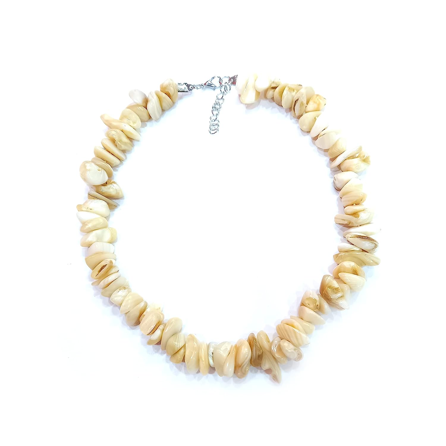 Karcher Shell Choker Necklace Adjustable White Clam Chips Seashell Hawaiian  Summer Beach Jewelry - Walmart.com